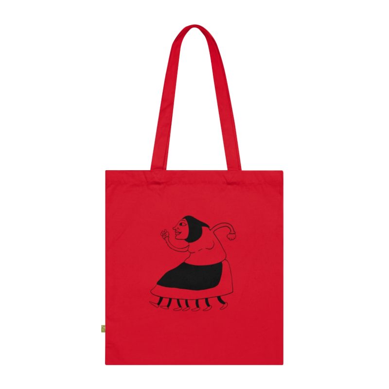Bolsa de algodon organico - Rojo clasico - Camiseta «Jaia Corema» Bolsa de algodon organico - Rojo clasico - Camiseta «Jaia Corema»