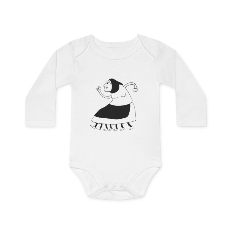 Body bebe manga larga organico - Blanco - Camiseta «Jaia Corema» Body bebe manga larga organico - Blanco - Camiseta «Jaia Corema»