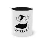 Taza bicolor - Negro - Camiseta «Jaia Corema»