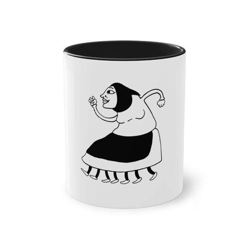 Taza bicolor - Negro - Camiseta «Jaia Corema»