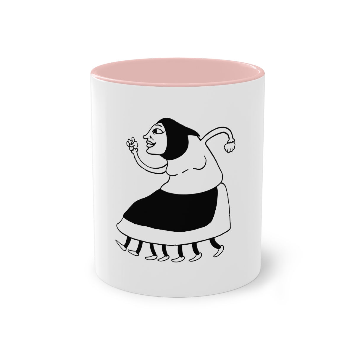 Taza bicolor - Rosa - Camiseta «Jaia Corema»