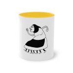 Taza bicolor - Amarillo dorado - Camiseta «Jaia Corema»