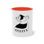 Taza bicolor - Rojo - Camiseta «Jaia Corema»
