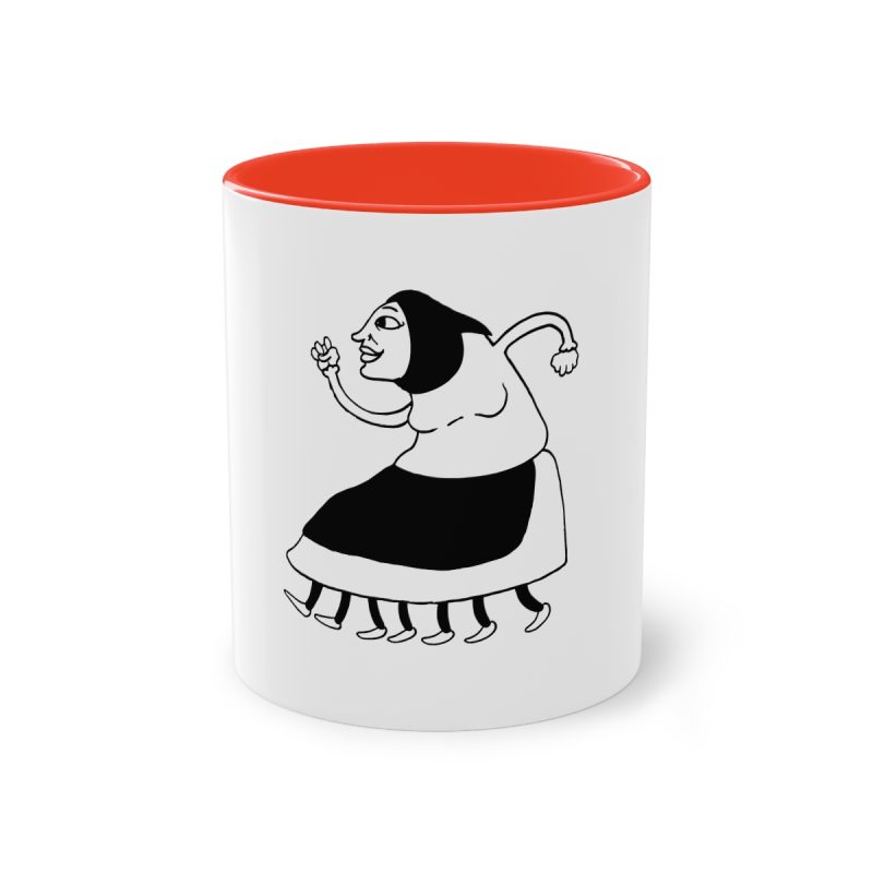 Taza bicolor - Rojo - Camiseta «Jaia Corema»