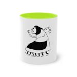 Taza bicolor - Verde claro - Camiseta «Jaia Corema»