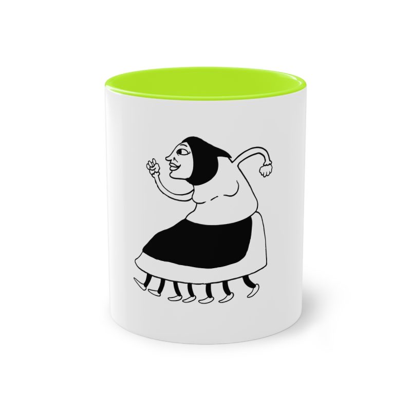 Taza bicolor - Verde claro - Camiseta «Jaia Corema»