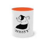 Taza bicolor - Naranja - Camiseta «Jaia Corema»