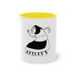 Taza bicolor - Amarillo - Camiseta «Jaia Corema»