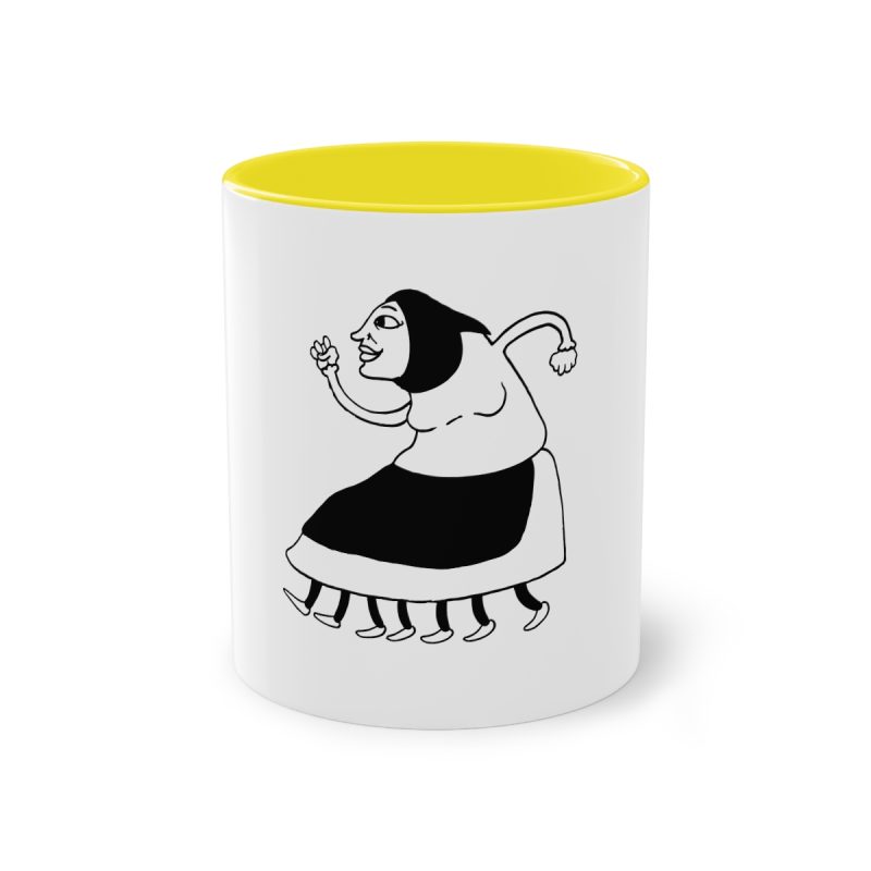 Taza bicolor - Amarillo - Camiseta «Jaia Corema»