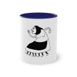Taza bicolor - Azul oscuro - Camiseta «Jaia Corema»