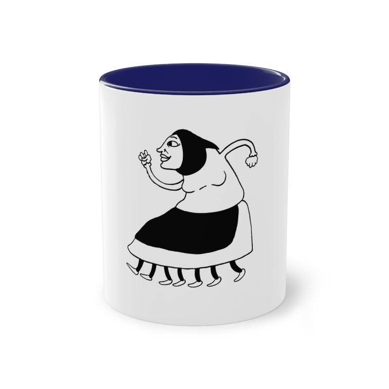 Taza bicolor - Azul oscuro - Camiseta «Jaia Corema»