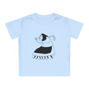 Camiseta de bebe - Azul empolvado - Camiseta «Jaia Corema»