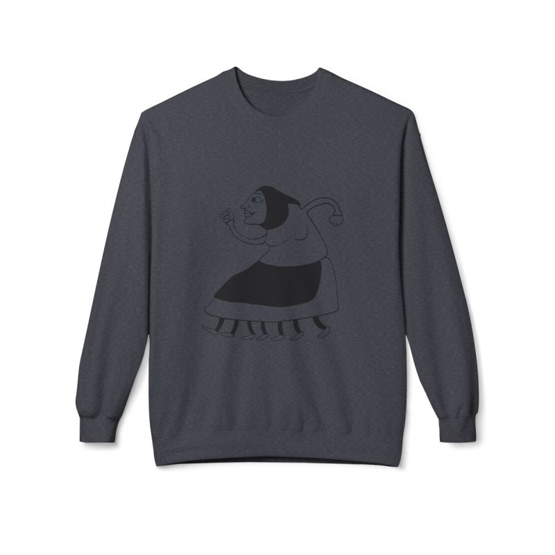 Sudadera Softstyle cuello redondo - Gris jaspeado oscuro - Camiseta «Jaia Corema»