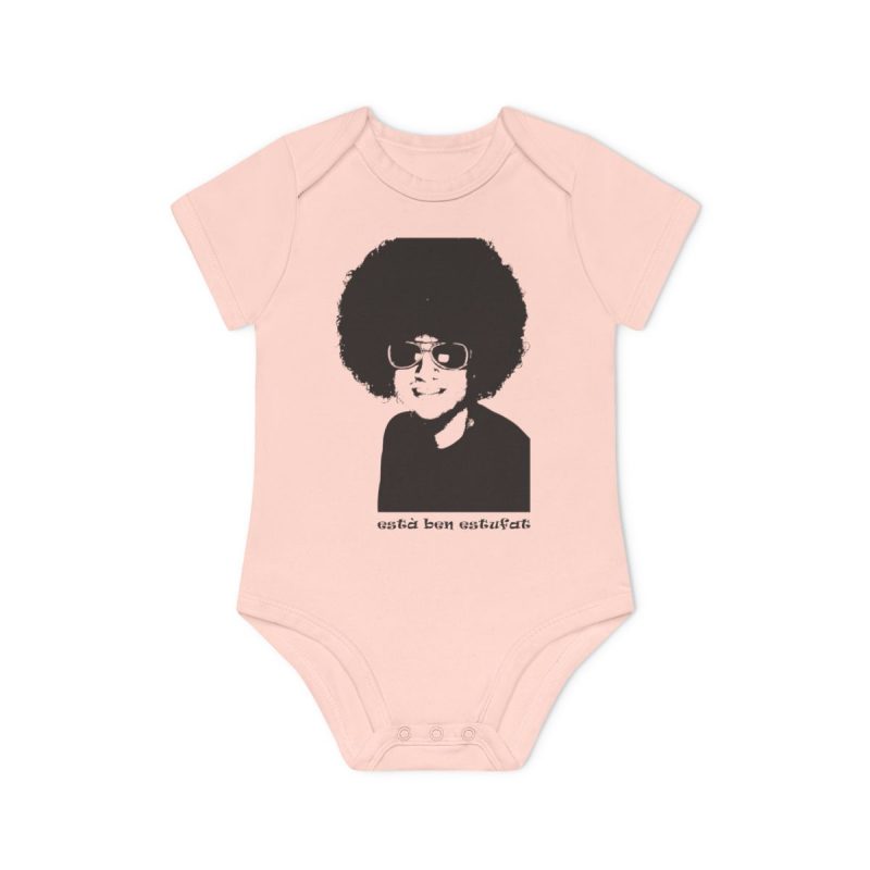 Body bebe manga corta organico - Rosa empolvado - Estufat