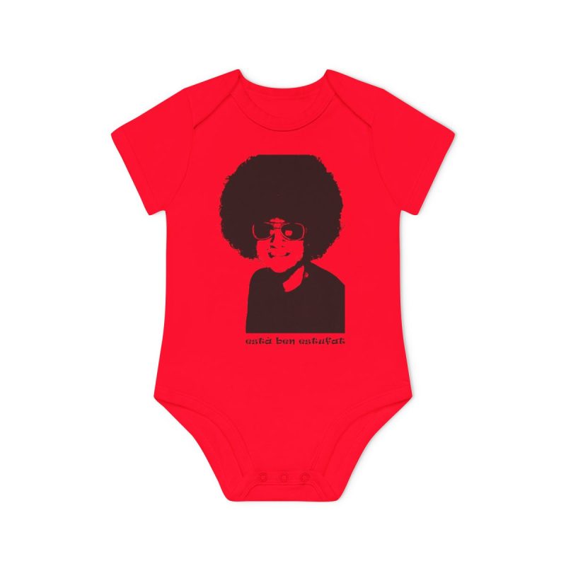 Body bebe manga corta organico - Rojo - Estufat