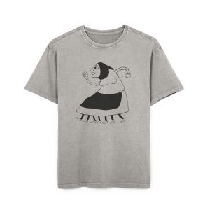Camiseta oversize lavado acido - Gris asfalto - Camiseta «Jaia Corema»