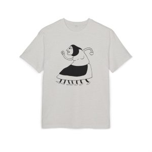 Camiseta oversize gruesa - Gris jaspeado claro - Camiseta «Jaia Corema»