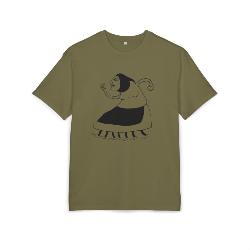 Camiseta oversize gruesa - Verde oliva - Camiseta «Jaia Corema»