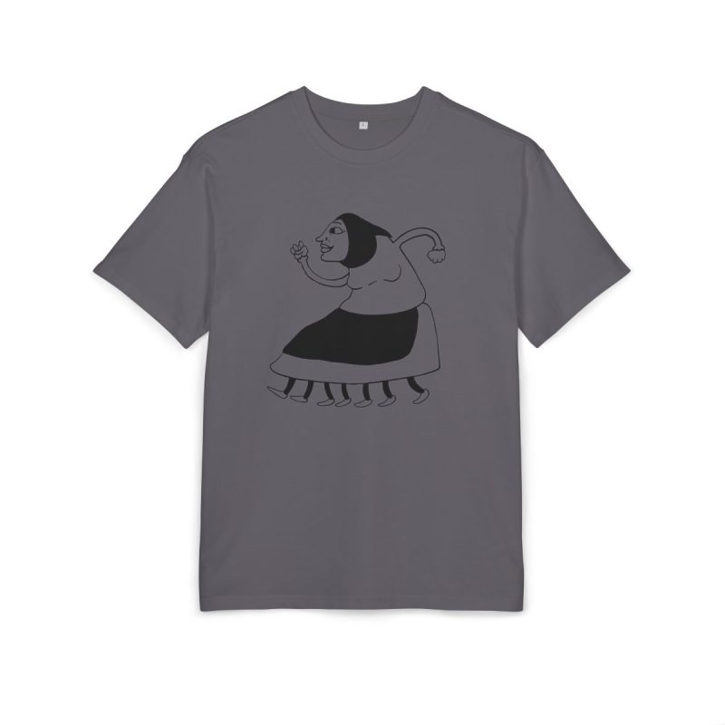 Camiseta oversize gruesa - Gris iman - Camiseta «Jaia Corema»