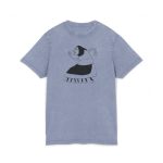 Camiseta lavado acido cuello redondo - Azul vintage - Camiseta «Jaia Corema» Camiseta lavado acido cuello redondo - Azul vintage - Camiseta «Jaia Corema»