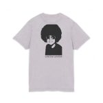 Camiseta lavado acido cuello redondo - Lila suave - Estufat