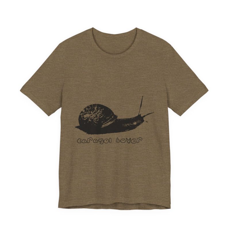 Camiseta jersey manga corta - Verde oliva jaspeado - Camiseta Caragol Bover Cans