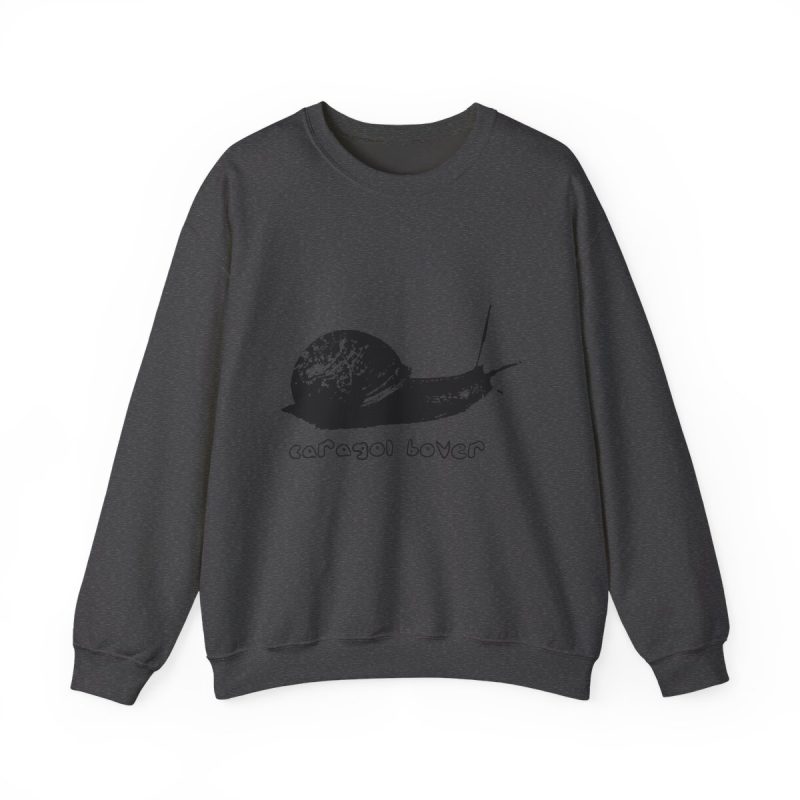 Sudadera cuello redondo - Gris oscuro jaspeado - Camiseta Caragol Bover Cans