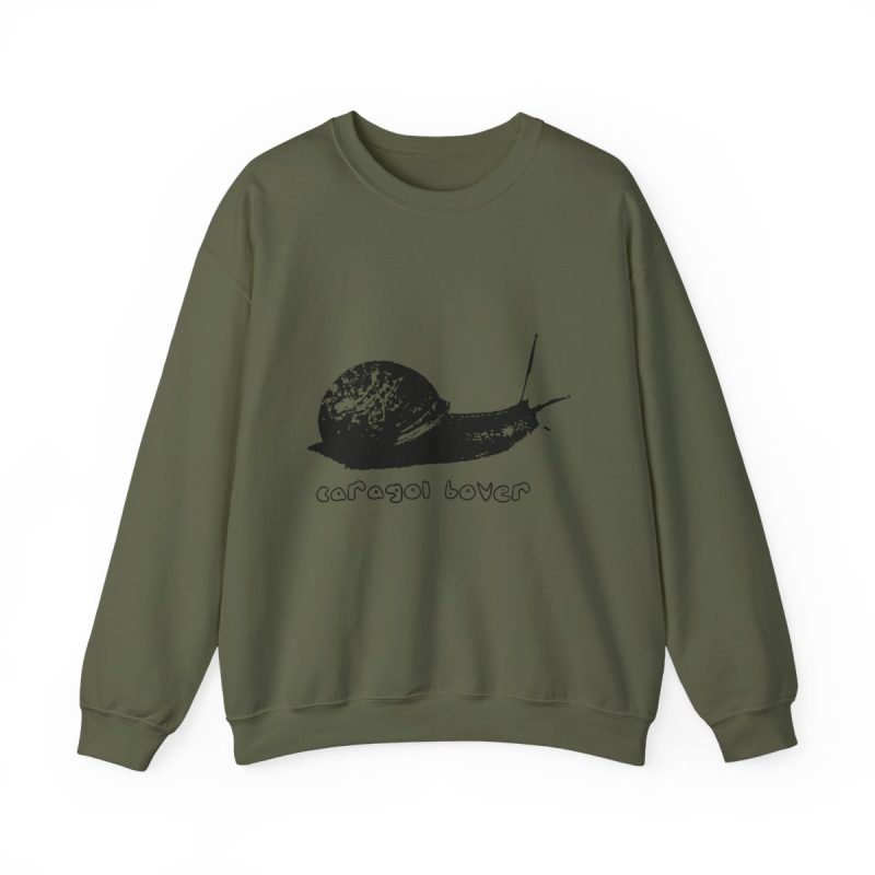 Sudadera cuello redondo - Verde militar - Camiseta Caragol Bover Cans