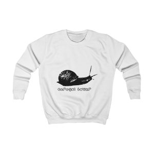 Sudadera infantil - Blanco artico - Camiseta Caragol Bover Cans