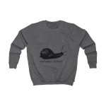 Sudadera infantil - Gris marengo - Camiseta Caragol Bover Cans