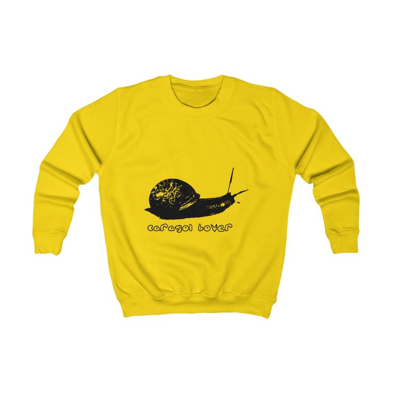 Sudadera infantil - Amarillo sol - Camiseta Caragol Bover Cans