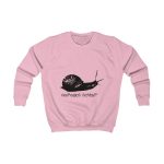 Sudadera infantil - Rosa bebe - Camiseta Caragol Bover Cans