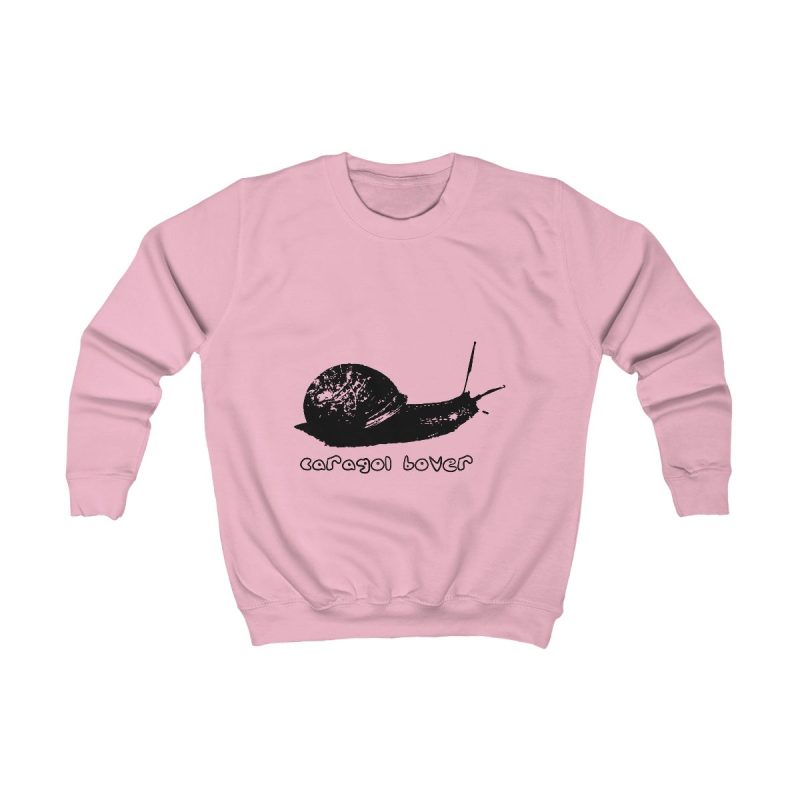 Sudadera infantil - Rosa bebe - Camiseta Caragol Bover Cans