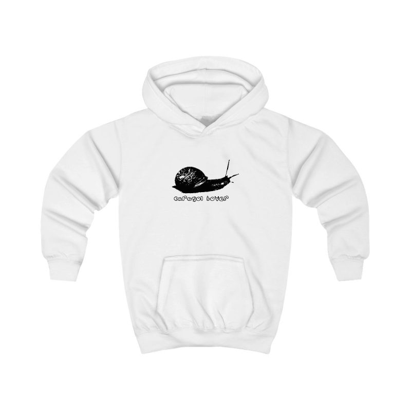 Sudadera con capucha infantil - Blanco artico - Camiseta Caragol Bover Cans Sudadera con capucha infantil - Blanco artico - Camiseta Caragol Bover Cans
