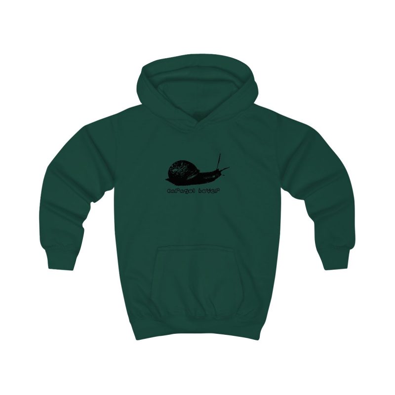 Sudadera con capucha infantil - Verde botella - Camiseta Caragol Bover Cans