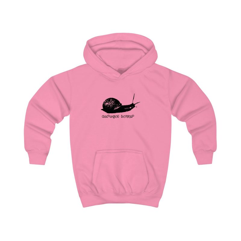 Sudadera con capucha infantil - Rosa algodon de azucar - Camiseta Caragol Bover Cans