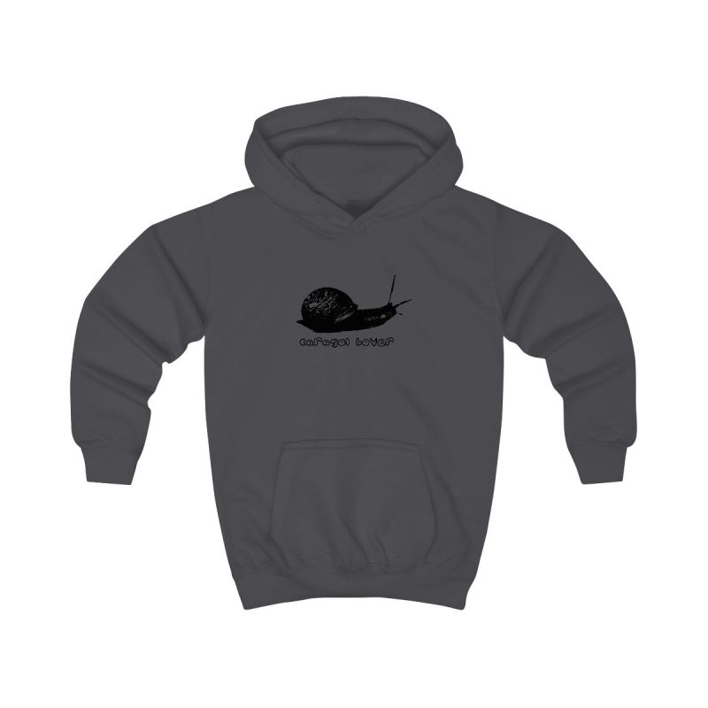 Sudadera con capucha infantil - Gris marengo - Camiseta Caragol Bover Cans