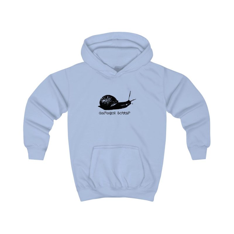 Sudadera con capucha infantil - Azul cielo - Camiseta Caragol Bover Cans