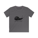 Camiseta infantil Softstyle - Gris marengo - Camiseta Caragol Bover Cans