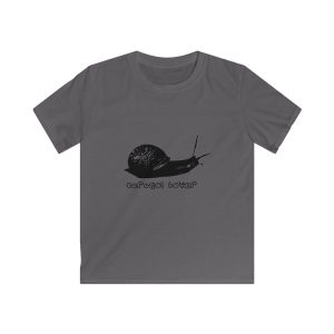Camiseta infantil Softstyle - Gris marengo - Camiseta Caragol Bover Cans