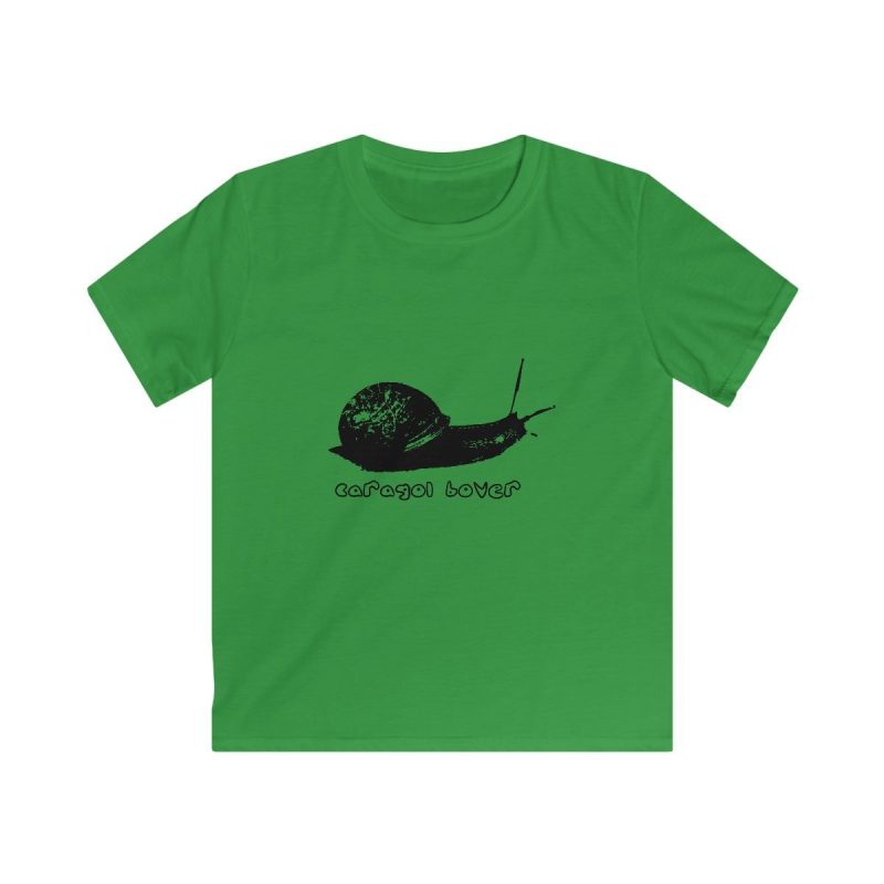 Camiseta infantil Softstyle - Verde irlandes - Camiseta Caragol Bover Cans
