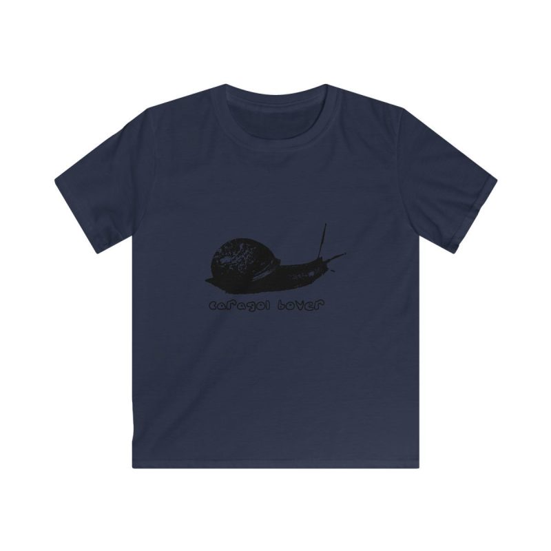 Camiseta infantil Softstyle - Azul marino - Camiseta Caragol Bover Cans