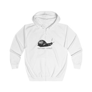 Sudadera con capucha y cremallera - Blanco artico - Camiseta Caragol Bover Cans