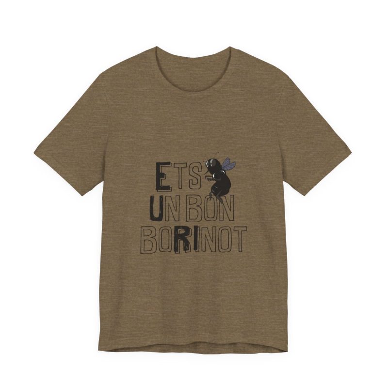 Camiseta jersey manga corta - Verde oliva jaspeado - Camiseta «Ets un bon borinot»