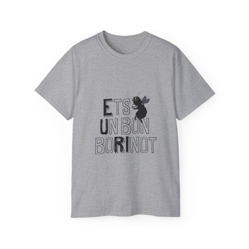 Camiseta ultra algodon - Gris deportivo - Camiseta «Ets un bon borinot»