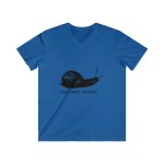 Camiseta hombre entallada cuello de pico - Azul royal - Camiseta Caragol Bover Cans