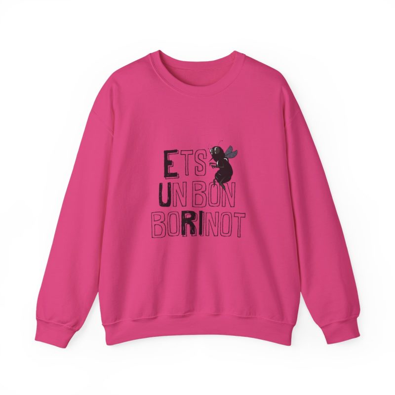 Sudadera cuello redondo - Fucsia intenso - Camiseta «Ets un bon borinot»