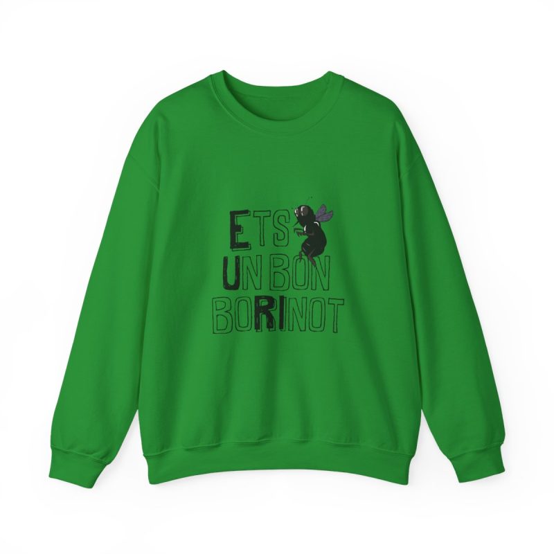 Sudadera cuello redondo - Verde irlandes - Camiseta «Ets un bon borinot»