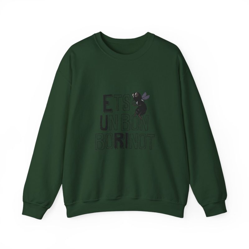Sudadera cuello redondo - Verde bosque - Camiseta «Ets un bon borinot»