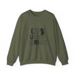 Sudadera cuello redondo - Verde militar - Camiseta «Ets un bon borinot»